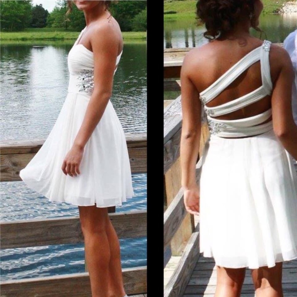 Prom dress, white